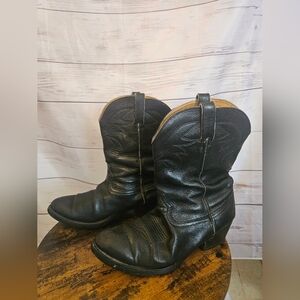 Durango Men’s Black Leather Cowboy Boots – Size 10EE